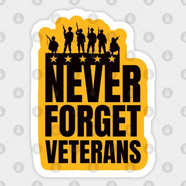 NEVER FORGET VETERANS - Memorial day gift Sticker by DJOU